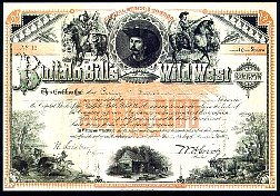 Buffalo Bill's Wild West Company stock certificate